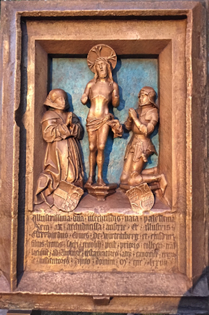 Die Bronze Replik im inneren Klosterhof